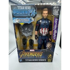 Marvel Avengers Infinity War Captain America Titan Hero Power FX Figure Hasbro.